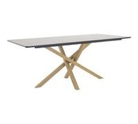 Table de repas 90 x 180 cm Piazza noir, marron Noir G