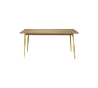Table de repas en bois beige, rectangulaire, 6 places - White Label, Fabio - 180x90x75 cm