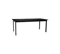 Table de repas en bois de frêne noir, 6 places, rectangulaire, table haute - Hübsch, Dapper - 195x95x75 cm