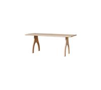Table de repas en bois de manguier beige, 8 places, rectangulaire - Chehoma, Tani - 190x80x77 cm