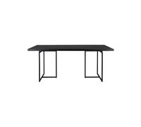 Table de repas en bois noir, 6 places, rectangulaire, style années 50-70 - Dutchbone, Class - 180x90x75 cm
