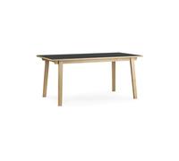 Table de repas en bois noir Slice