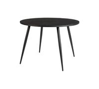 HAVANE - Table de repas ronde bois noir D110 Noir
