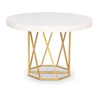 Table de Repas Extensible ""Janina"" 110-260cm Blanc