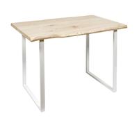 Table de Repas - HOME DECO FACTORY - Forest - Blanc et Beige
