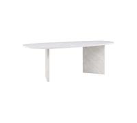 Table de repas ovale 100x220 cm Grönvik blanc