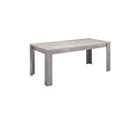 Table de Repas Rectangulaire 190x90cm Laquée Effet Marbre - CLARK -