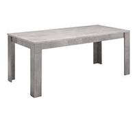Table de Repas Rectangulaire 190x90cm Laquée Effet Marbre - CLARK - ALTOBUY Gris G