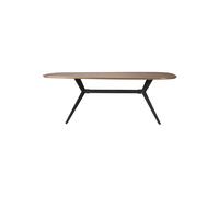 Table de repas rectangulaire en bois beige Chase