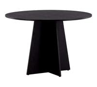 Table de repas ronde ?110 cm Bootcut noir.