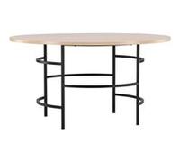 Table de repas ronde Ø140 cm Copenhagen beige, noir noir G