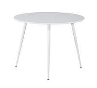 Table de repas ronde Plaza 100 cm blanc
