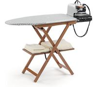 Table de repassage pliante, modèle 622 ASTIR, en bois massif de hêtre, finition cerise, non réglable en hauteur, dimensions : 135 x 45 x h87 cm - AR_IT Il Cuore del Legno