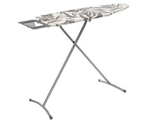 Table de repassage simple et pratique "Simply Smart" de 5five, avec housse en coton, réglage en hauteur, de couleur blanche, dimensions 110x32 cm