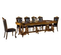 Table de réunion 6 chaises Bureau Bureau du directeur général 7 pièces