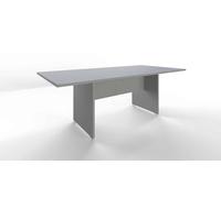 Table de réunion rectangulaire en bois - Stone Grey - 210x100x75