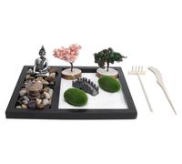 Table de sable de jardin zen, statue de Bouddha, bac à sable, style japonais, plateau de bureau, décoration artisanale