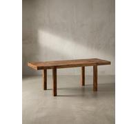 Table de salle à manger, 120-200 cm, en bois massif Sheesham intemporel - Table de cuisine extensible - Table à manger rectangulaire et simple - Table de salle à manger en bois