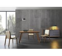 Table de salle à manger + 3 chaises Tables de conférence Bureau Bois Design Chaise Set 140x80cm Chambre