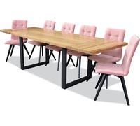 Table de salle à manger 6x chaises Ensemble de salle à manger classique 7pcs. table rectangulaire chaise