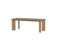 Table de salle à manger arrondie 220x100 cm chêne transparent Tablo