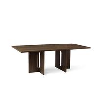 Table de Salle à Manger Audo Androgyne 210 x 109 Cm, Chêne Teinté Foncé