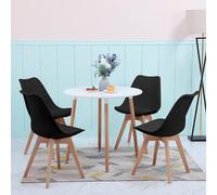 Table de salle à manger avec 4 chaises. Ensemble de salle à manger, ensemble pour salle à manger, ensemble table de cuisine pour 4 personnes. Ensemble de sièges pour salon, cuisine, bureau (table rond
