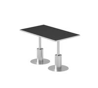 Table de salle à manger avec canapé cabine en cuir, ensemble de meubles industriels modernes pour bar, salon ou café, bistrot urbain
