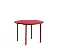 Table de Salle à Manger Bicolore Ø105 Bordeaux Rouge/Rouge