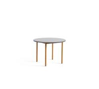 Table de Salle à Manger Bicolore Ø105 Ocre/Gris Clair
