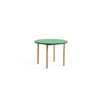 Table de Salle à Manger Bicolore Ø105 Ocre/Vert Vert Menthe