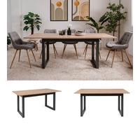Homestyle4u – Table extensible en bois – Style industriel