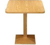 Table de salle à manger carrée à hauteur de comptoir, table de bar industrielle avec dessus en bois massif, table de pub haute avec cadre en métal noir robuste, table de cuisine peu encombrante pour