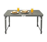 Table de salle à manger cuisine pliante - Postes de travail à cadre en acier bureau latéral gril extérieur, table utilitaire travail commercial préparation de tables de panique camping(100cm/3.3ft)