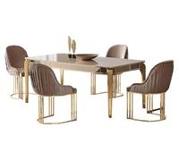 Table de salle à manger de luxe Ensemble de salle à manger 6 chaises inclinables Set 7tlg