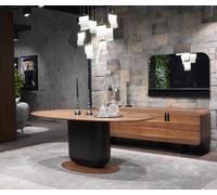 Table de salle à manger Design Table Meubles modernes Salle à manger Bois Design Luxe Aménagement Nouveau