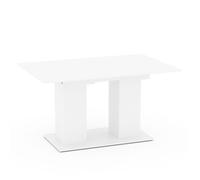 Table de salle à manger Dix, 140x90cm, Blanc, Vicco 30285