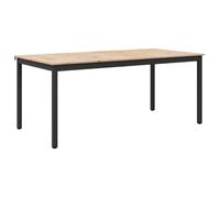 Table de salle à manger en bois de pin - vidaXL - 140x80x75 cm - Naturel - Bois de pin massif - Poids maximal 80 kg