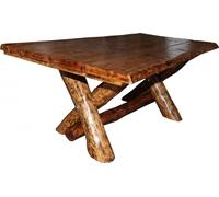 Table de salle à manger en chêne rustique 200 x 115 cm - Massif et lourd de Casa Padrino - Table d'auberge Table de salle à manger Chevalier - Meubles de restaurant