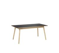 Table de Salle à Manger FDB Furniture C35B 160 cm en Chêne Laqué Noir