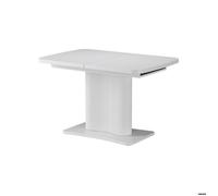 Table de salle à manger Fenaro, 120-160 x 80 cm extensible, Blanc, Vicco 58013