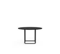 Table de Salle à Manger Florence de New Works , Ø120 Cm, en Marbre Noir Marquina avec Cadre Noir .