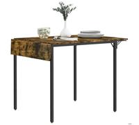 Table de salle à manger - HOMCOM - avec 2 rabats style industriel, extensible pour petit espace, table à abattant pour 2-4 personnes
