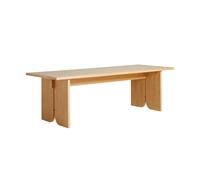 Table de Salle à Manger Kimono 240 en Chêne Pigmenté Blanc
