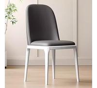Table de salle à manger moderne pour cuisine, dessus en cuir synthétique, pieds en métal robustes (marron, noir) - Table Pranzo élégante et durable pour une expérience de repas à la maison