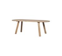 Table de salle à manger ovale 220x90 cm chêne transparent Tablo