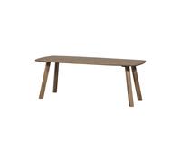 Table de salle à manger ovale danoise 180x100 cm chêne Cashmere Brown Tablo