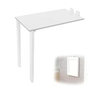Table de salle à manger pliante à fixation murale, peu encombrante, avec pieds de support pour petits espaces, design en bois polyvalent pour la maison, le bureau ou la cuisine
