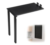 Table de salle à manger pliante à fixation murale, peu encombrante, avec pieds de support pour petits espaces, design en bois polyvalent pour la maison, le bureau ou la cuisine