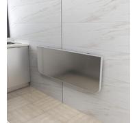 Table de salle à manger pliante murale - Gain de place - En acier 304 - Barre de petit-déjeuner réglable de 40 à 120 cm - Parfaite pour les petites cuisines, les espaces de cactus, les repas et le